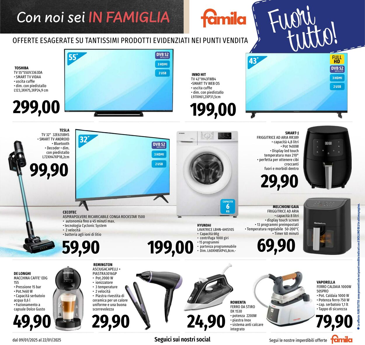 Volantino Famila 09.01.2025 - 22.01.2025