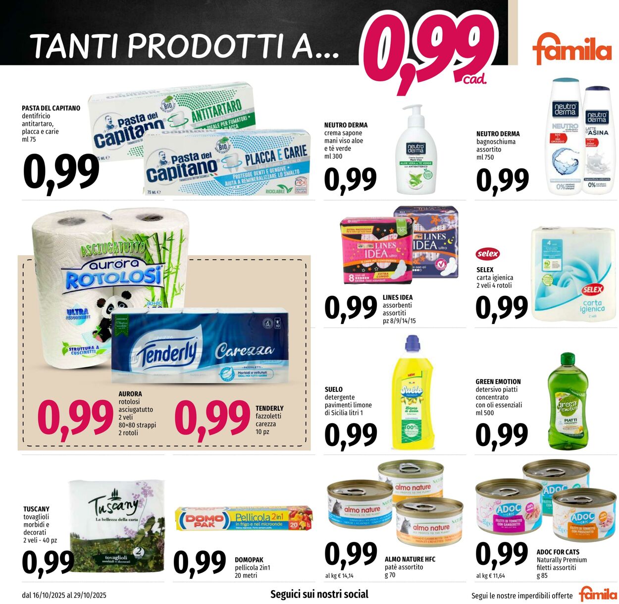 Volantino Famila 16.10.2025 - 29.10.2025