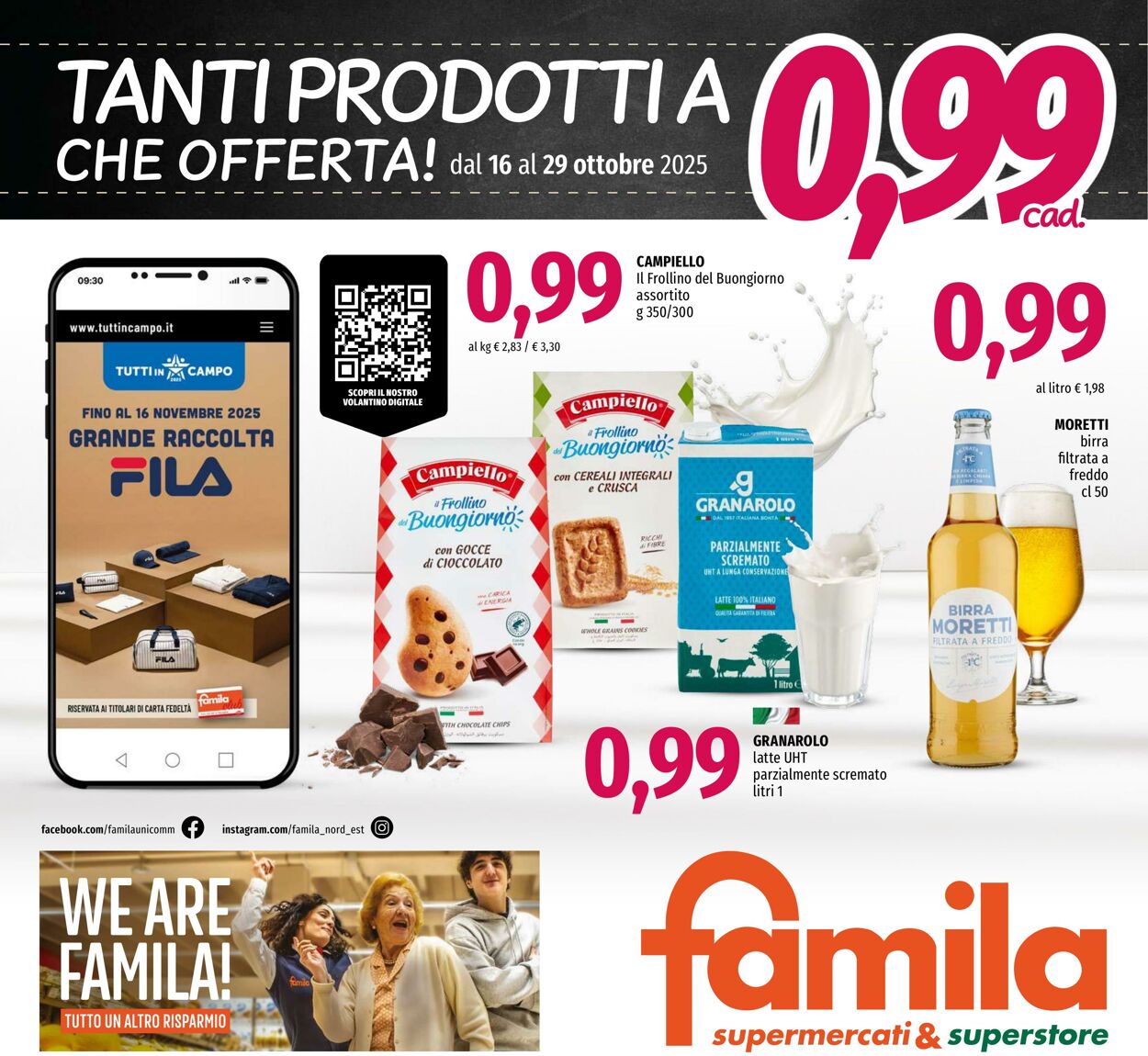Volantino Famila 16.10.2025 - 29.10.2025