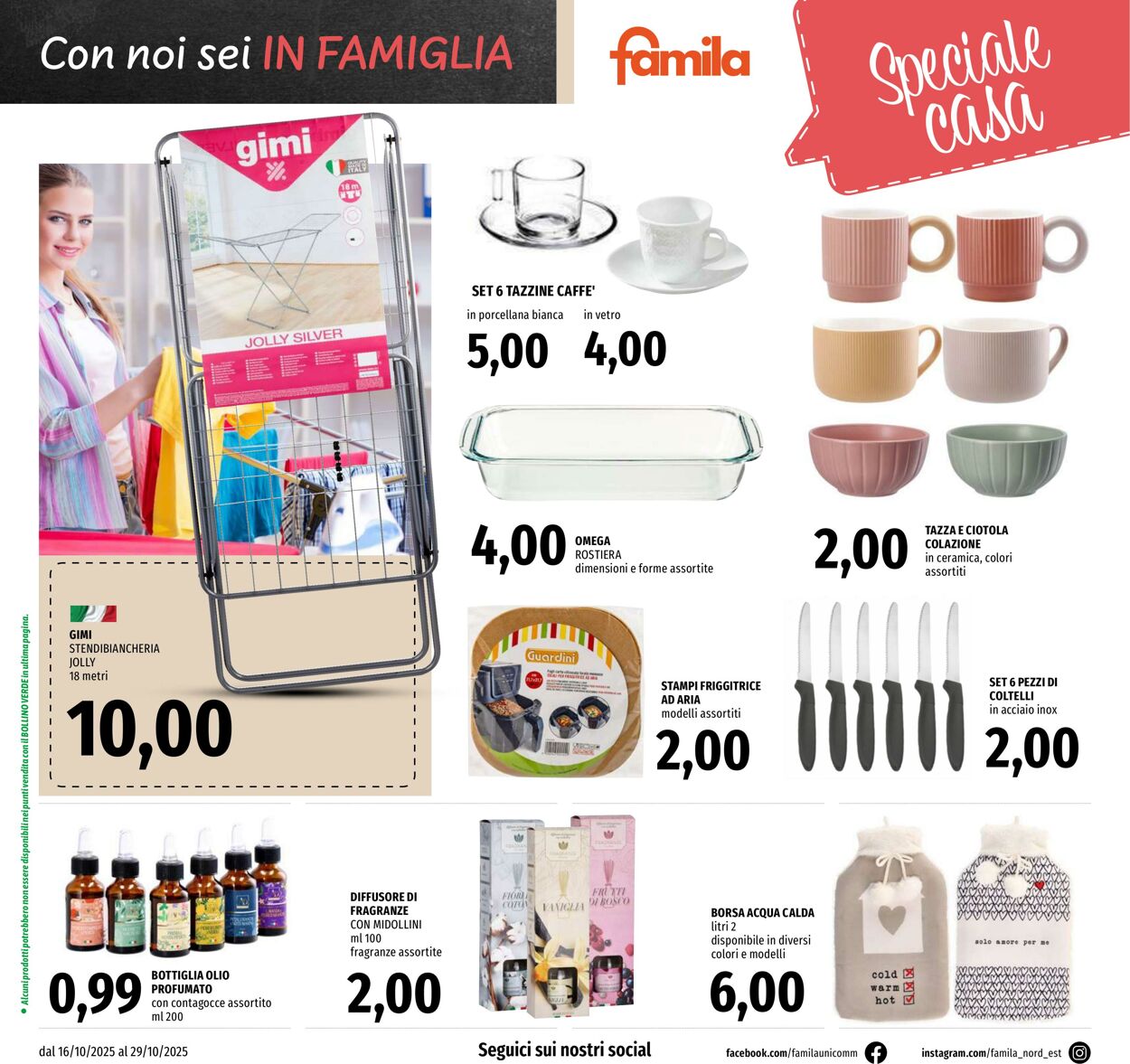 Volantino Famila 16.10.2025 - 29.10.2025
