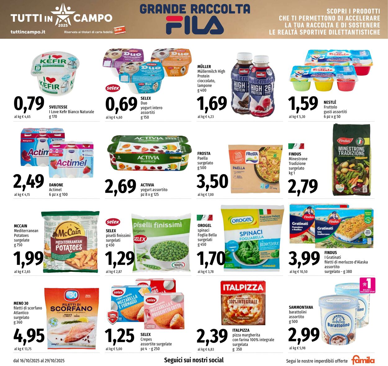 Volantino Famila 16.10.2025 - 29.10.2025