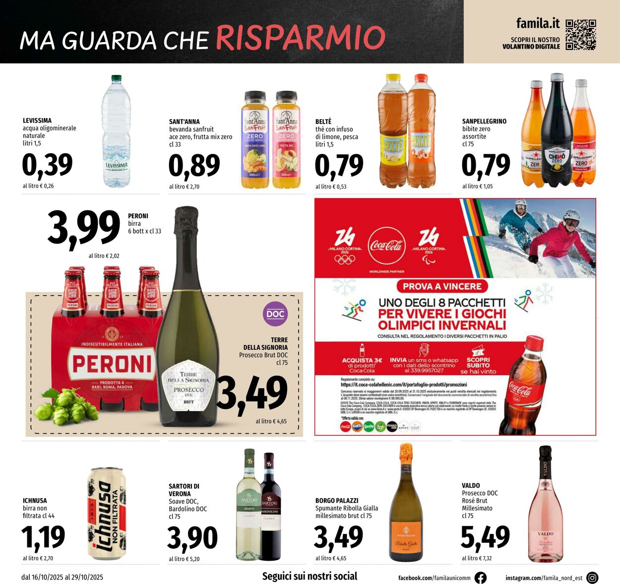 Volantino Famila 16.10.2025 - 29.10.2025