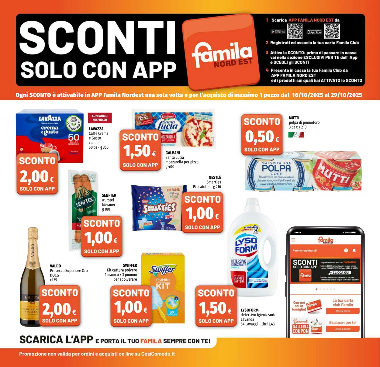 Volantino Famila 16.10.2025 - 29.10.2025