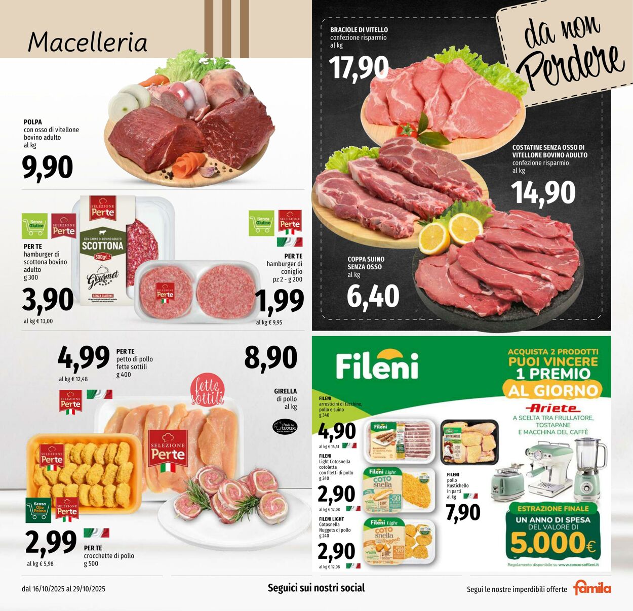 Volantino Famila 16.10.2025 - 29.10.2025