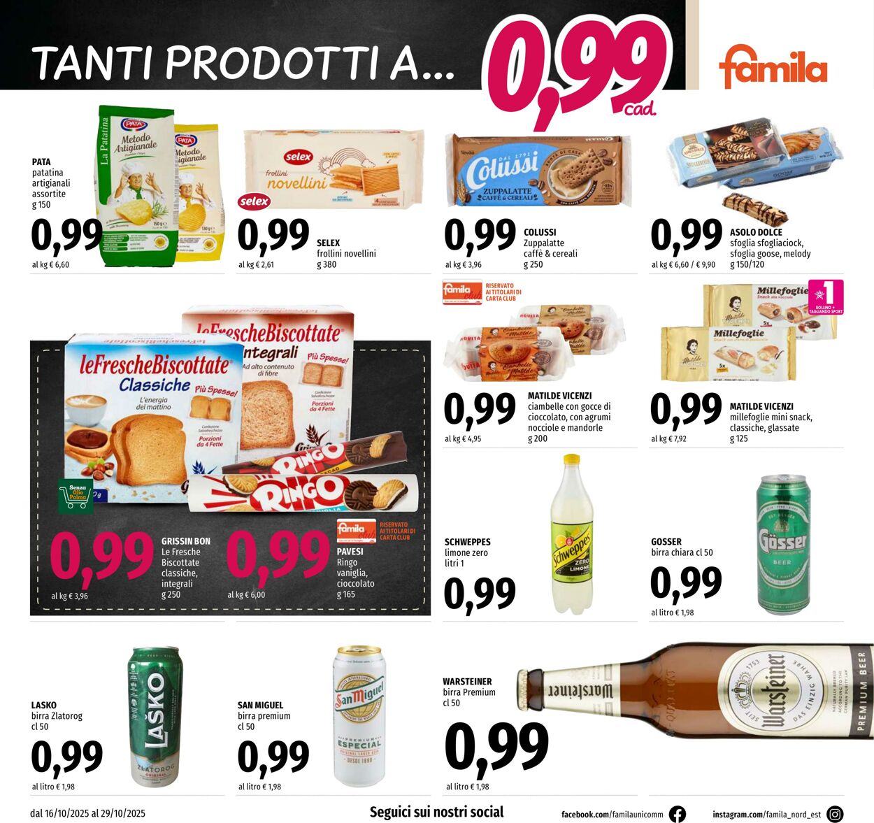 Volantino Famila 16.10.2025 - 29.10.2025