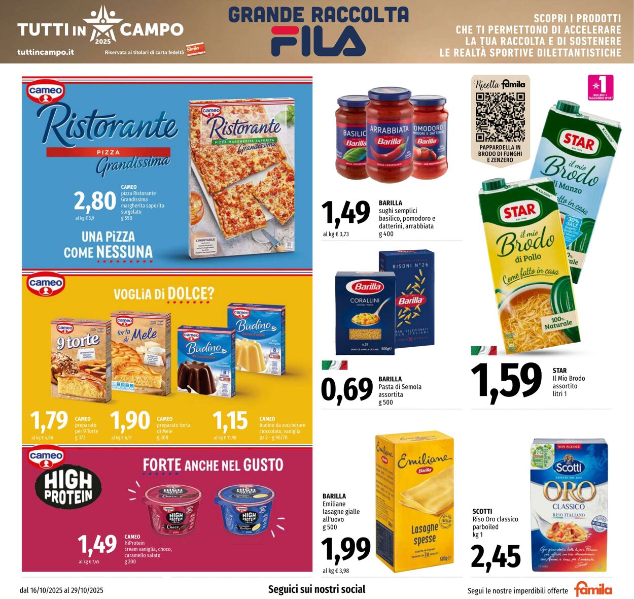 Volantino Famila 16.10.2025 - 29.10.2025