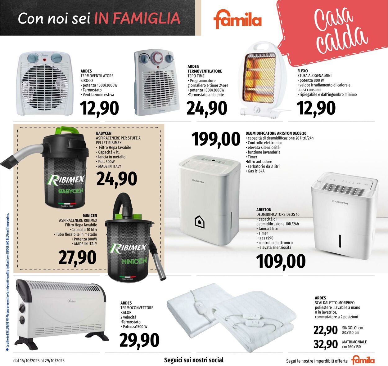 Volantino Famila 16.10.2025 - 29.10.2025