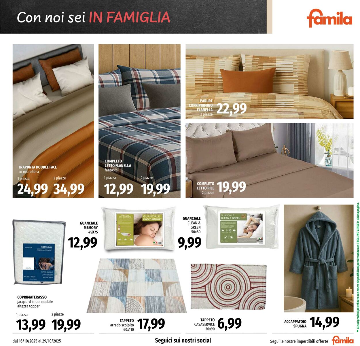 Volantino Famila 16.10.2025 - 29.10.2025
