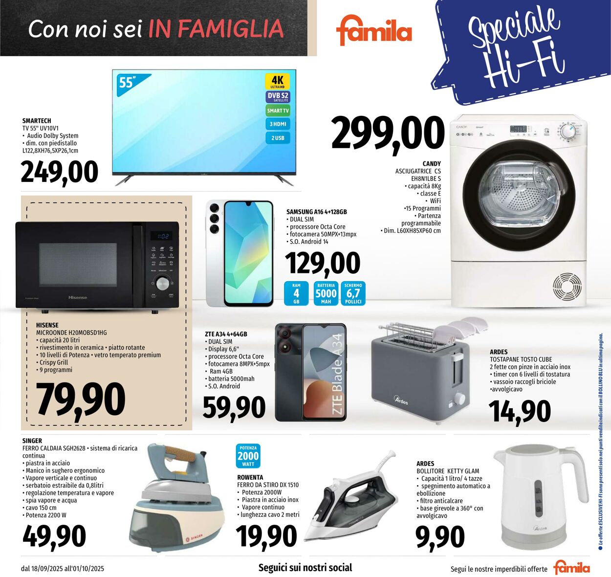 Volantino Famila 18.09.2025 - 01.10.2025