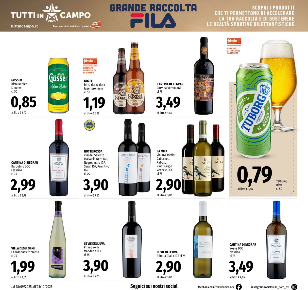 Volantino Famila 18.09.2025 - 01.10.2025
