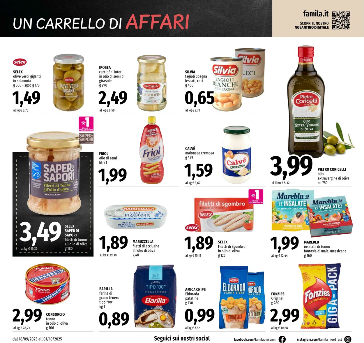 Volantino Famila 18.09.2025 - 01.10.2025