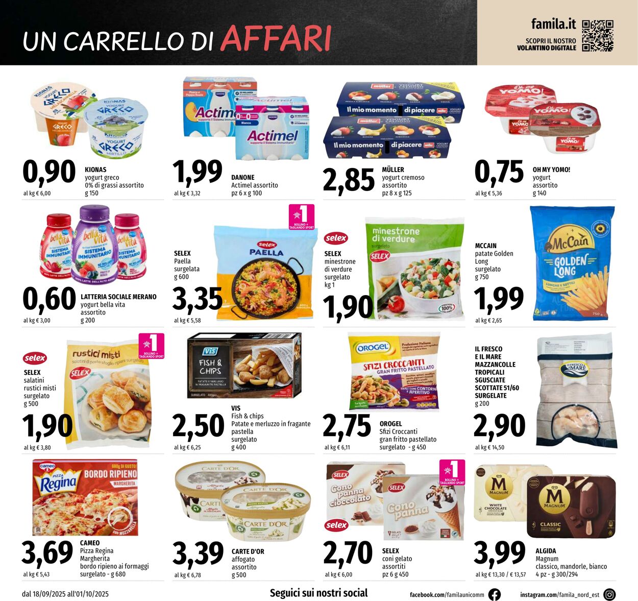 Volantino Famila 18.09.2025 - 01.10.2025