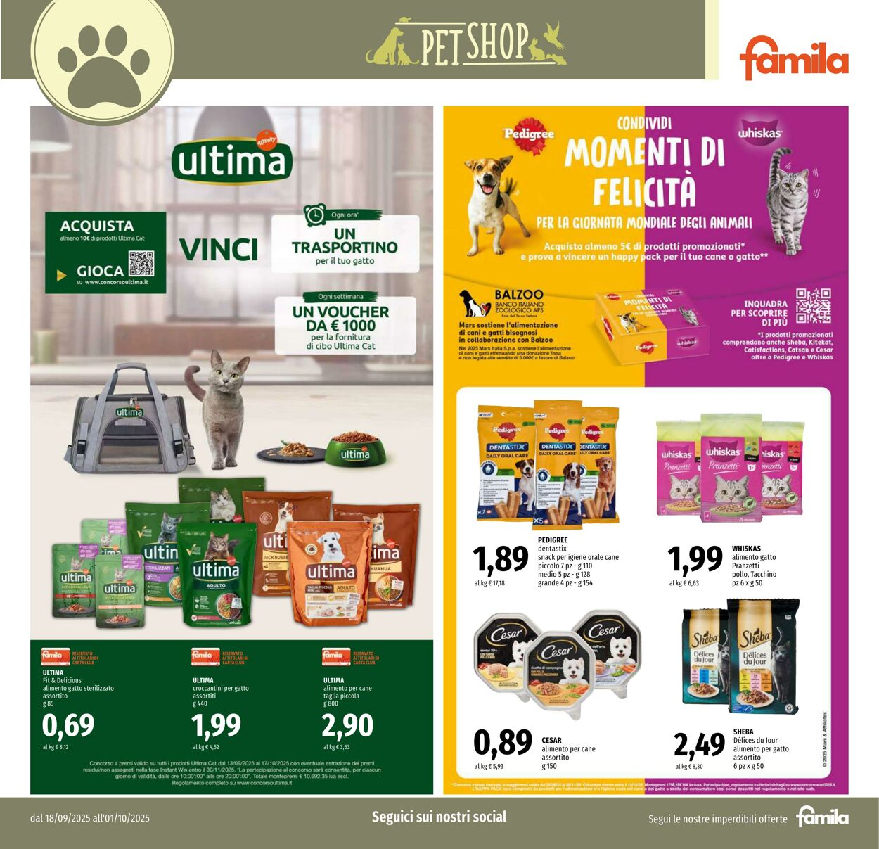 Volantino Famila 18.09.2025 - 01.10.2025
