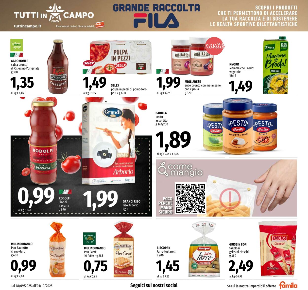 Volantino Famila 18.09.2025 - 01.10.2025
