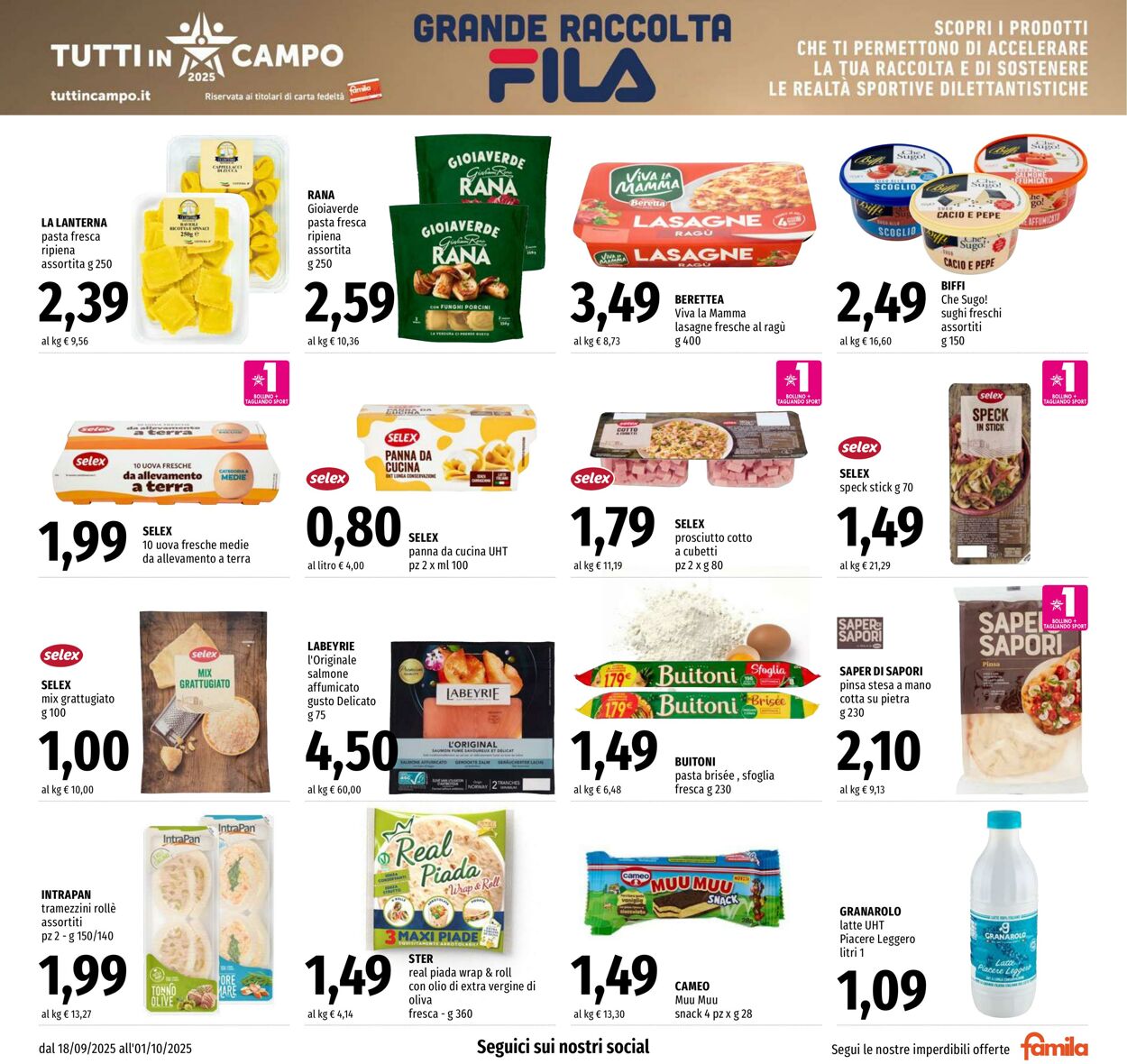 Volantino Famila 18.09.2025 - 01.10.2025
