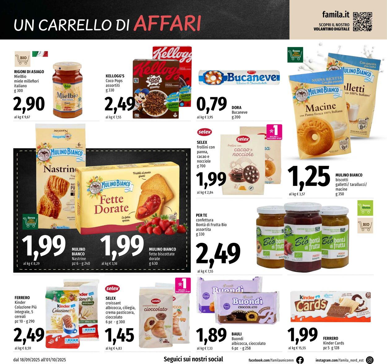 Volantino Famila 18.09.2025 - 01.10.2025