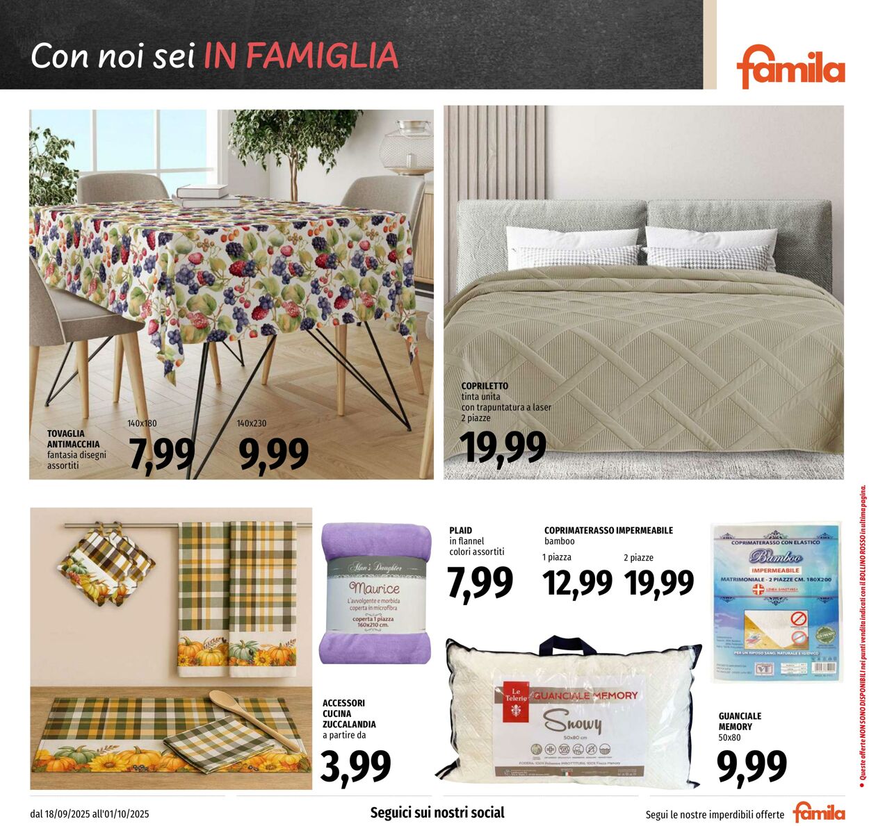 Volantino Famila 18.09.2025 - 01.10.2025