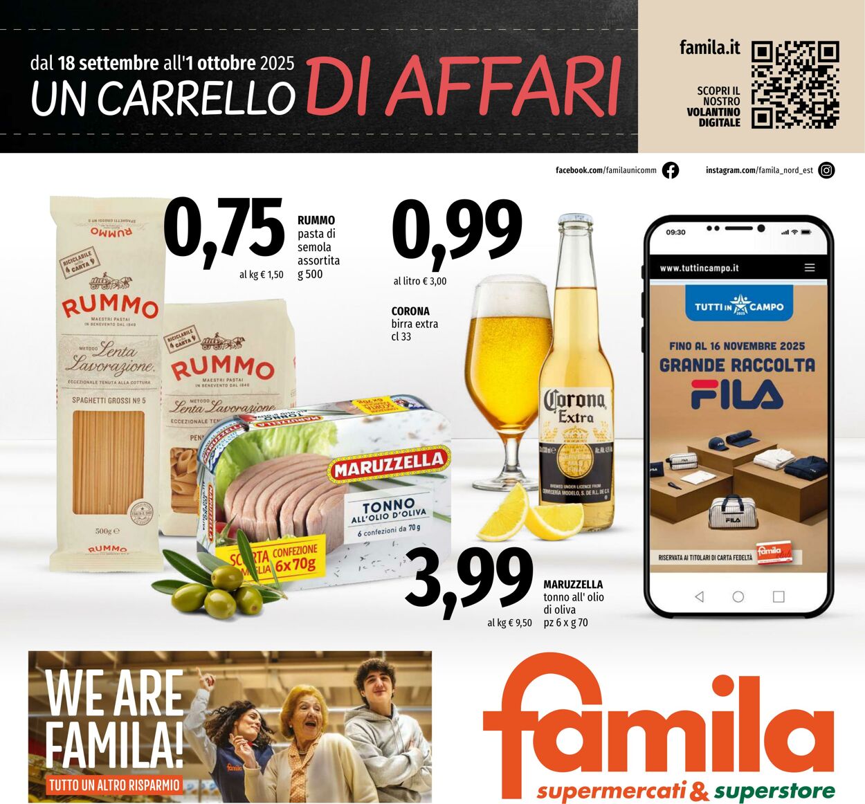 Volantino Famila 18.09.2025 - 01.10.2025