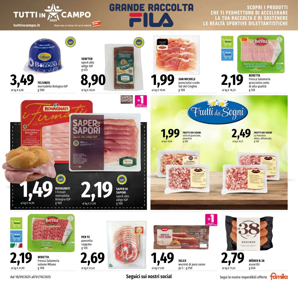 Volantino Famila 18.09.2025 - 01.10.2025