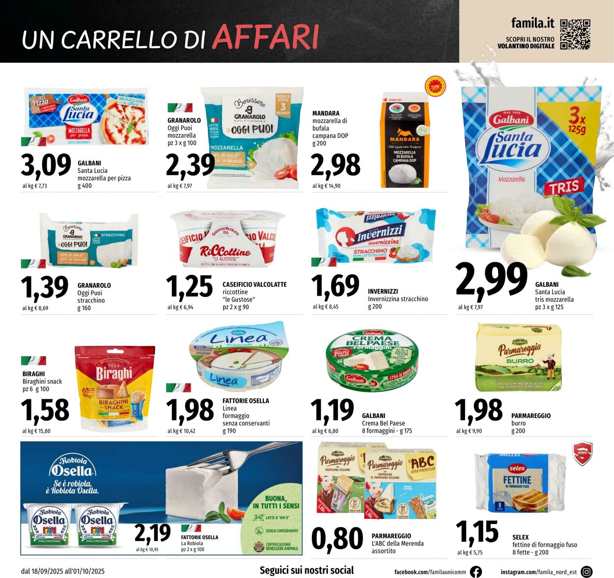 Volantino Famila 18.09.2025 - 01.10.2025
