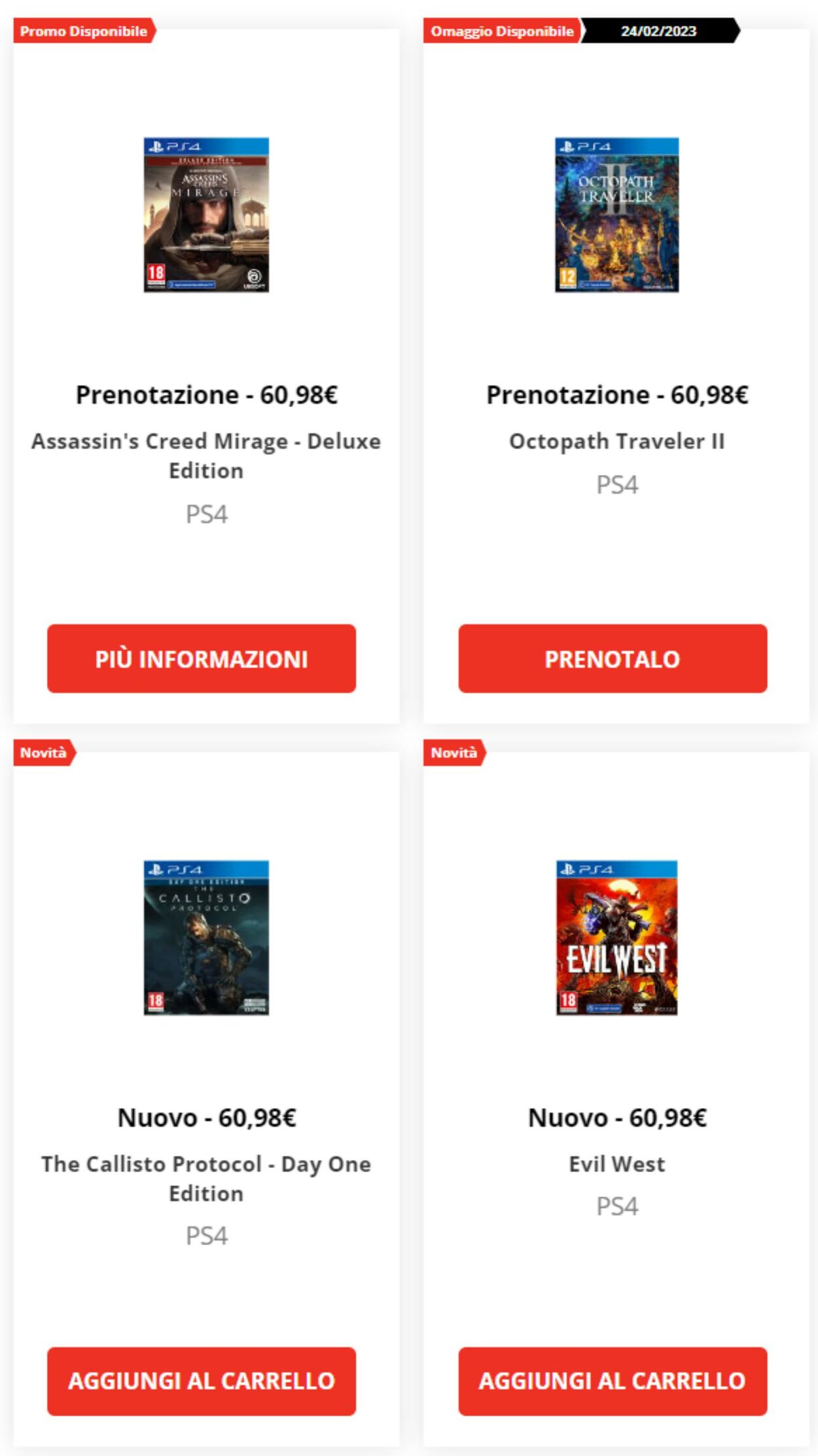 Volantino GameStop 14.12.2022 - 04.01.2023