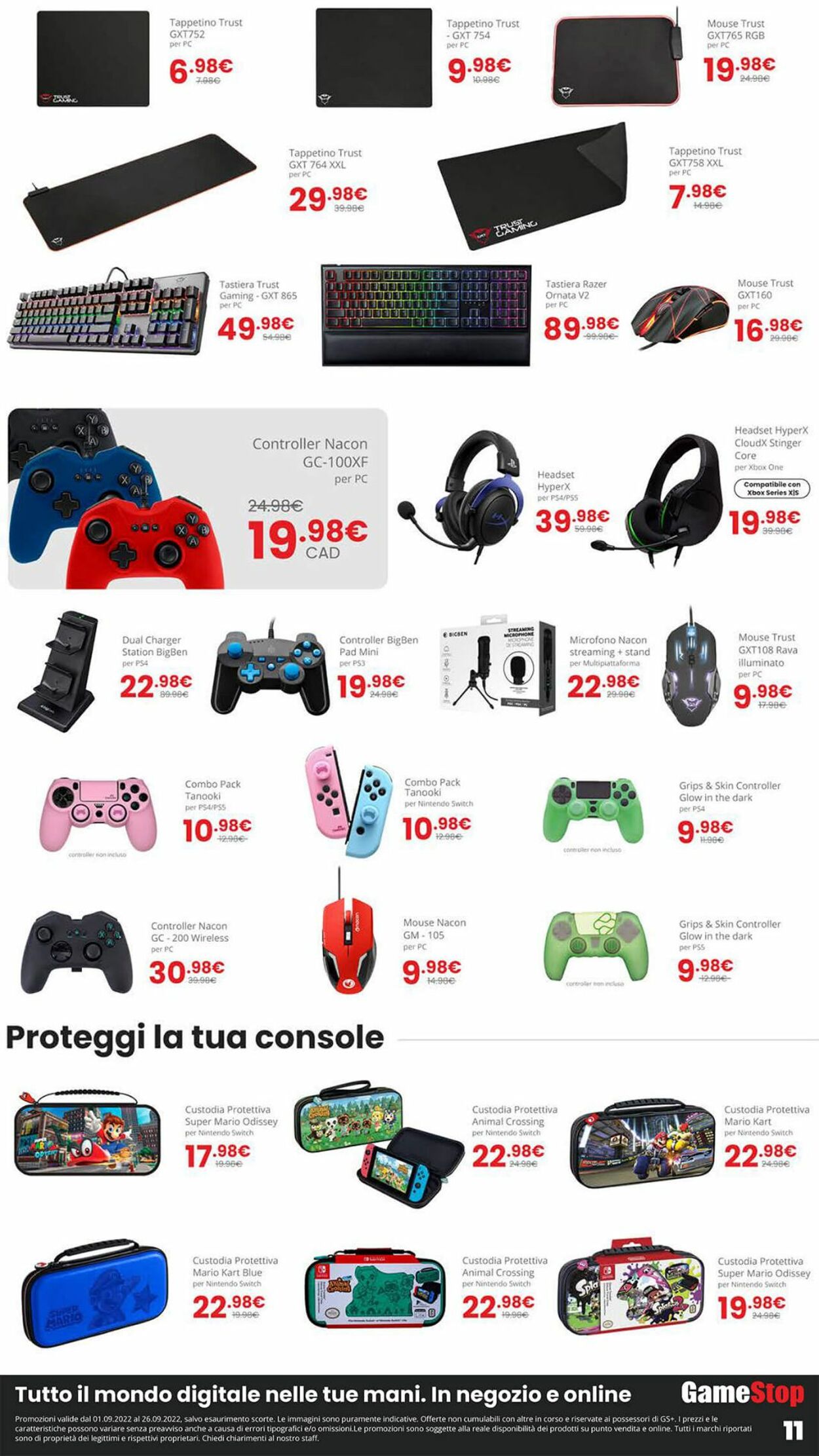 Volantino GameStop 01.09.2022 - 26.09.2022