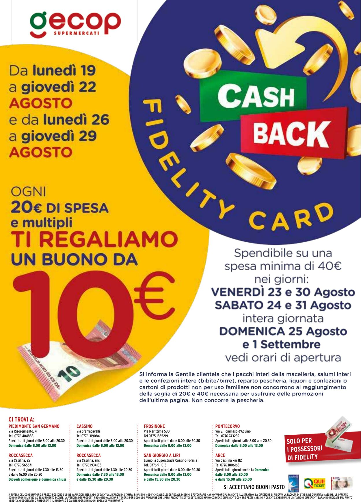 Volantino Gecop 19.08.2024 - 01.09.2024