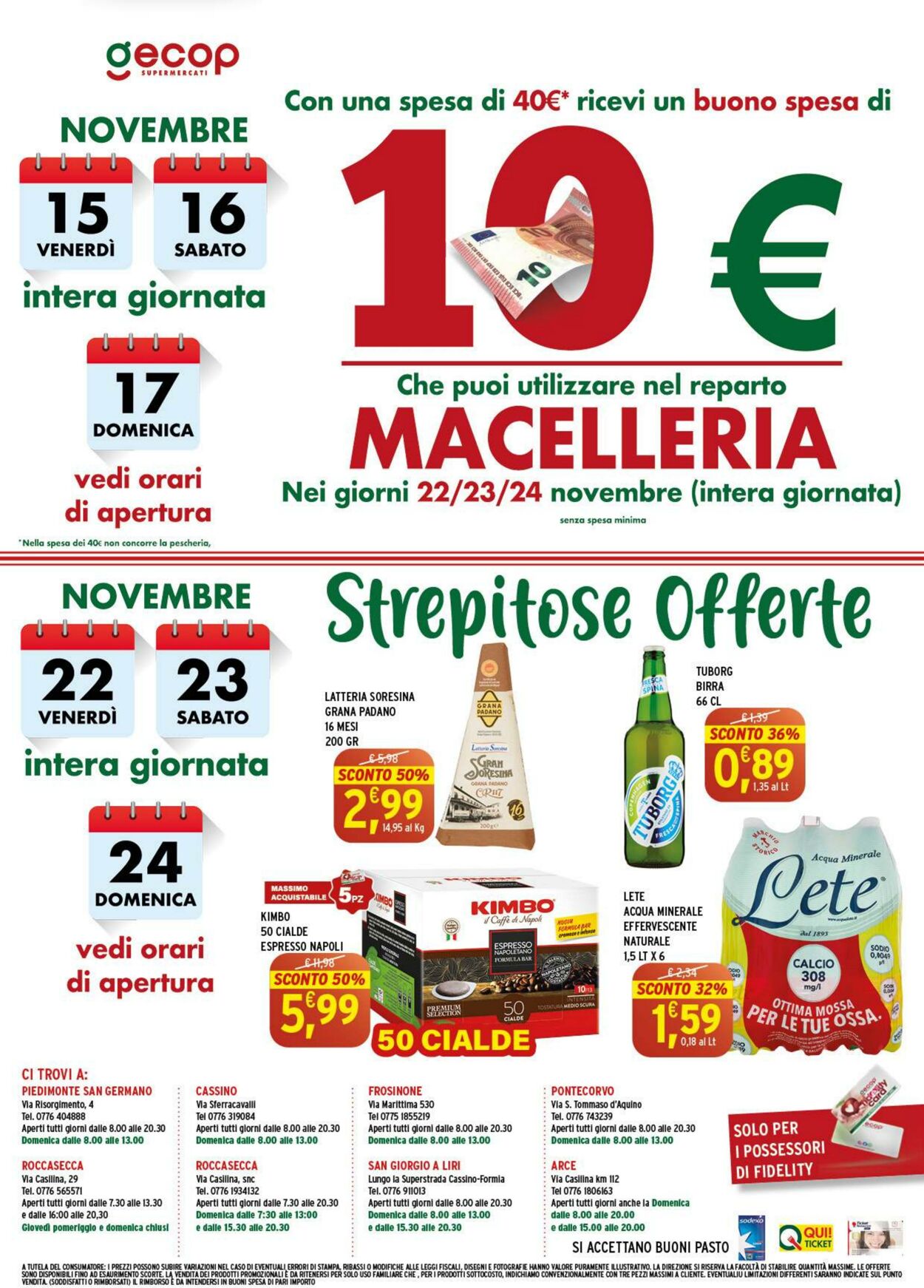 Volantino Gecop 11.11.2024 - 24.11.2024