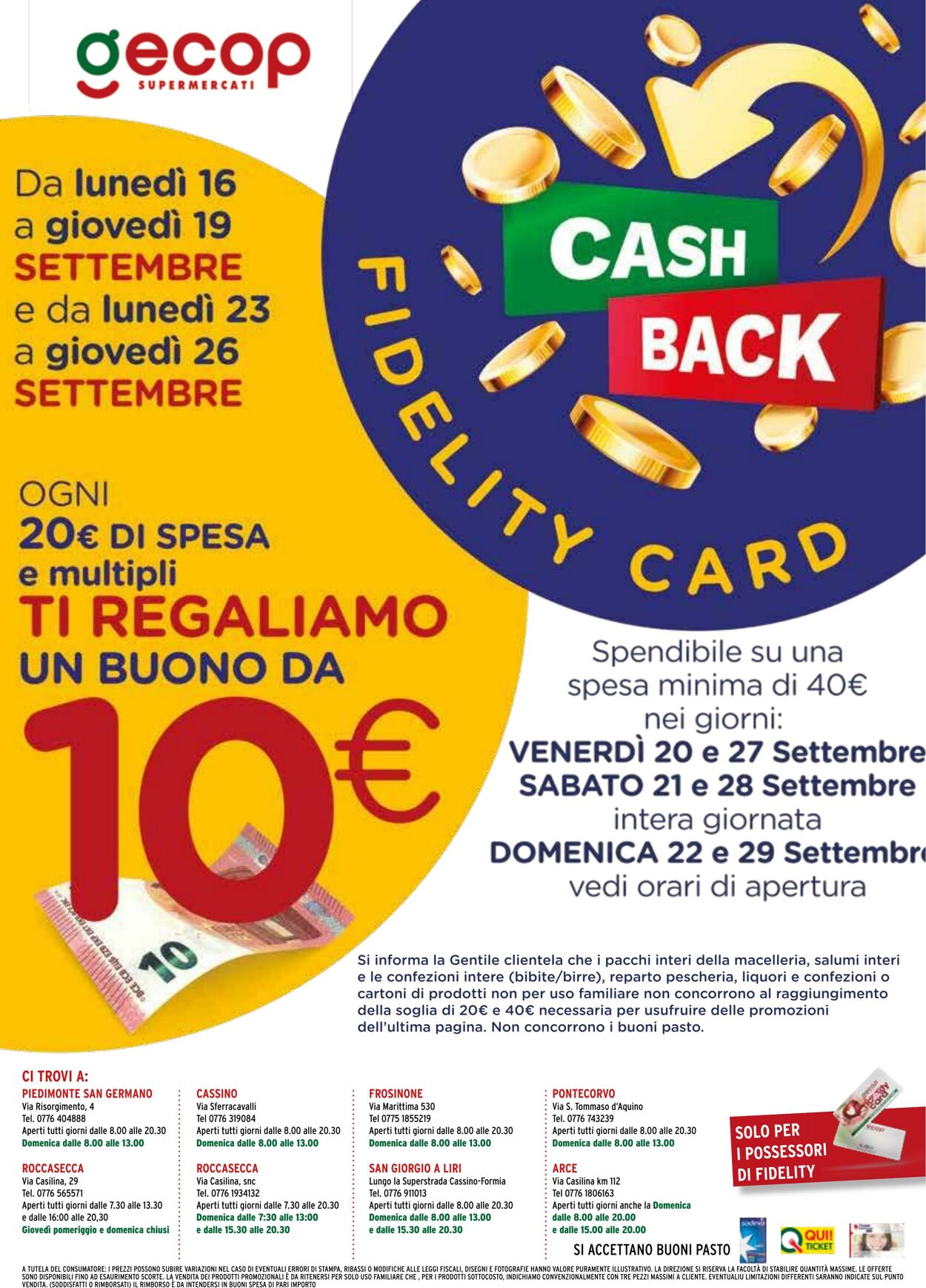 Volantino Gecop 16.09.2024 - 29.09.2024