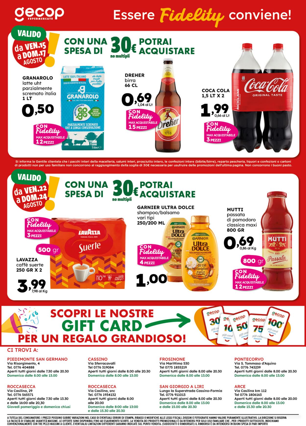 Volantino Gecop 11.08.2025 - 24.08.2025