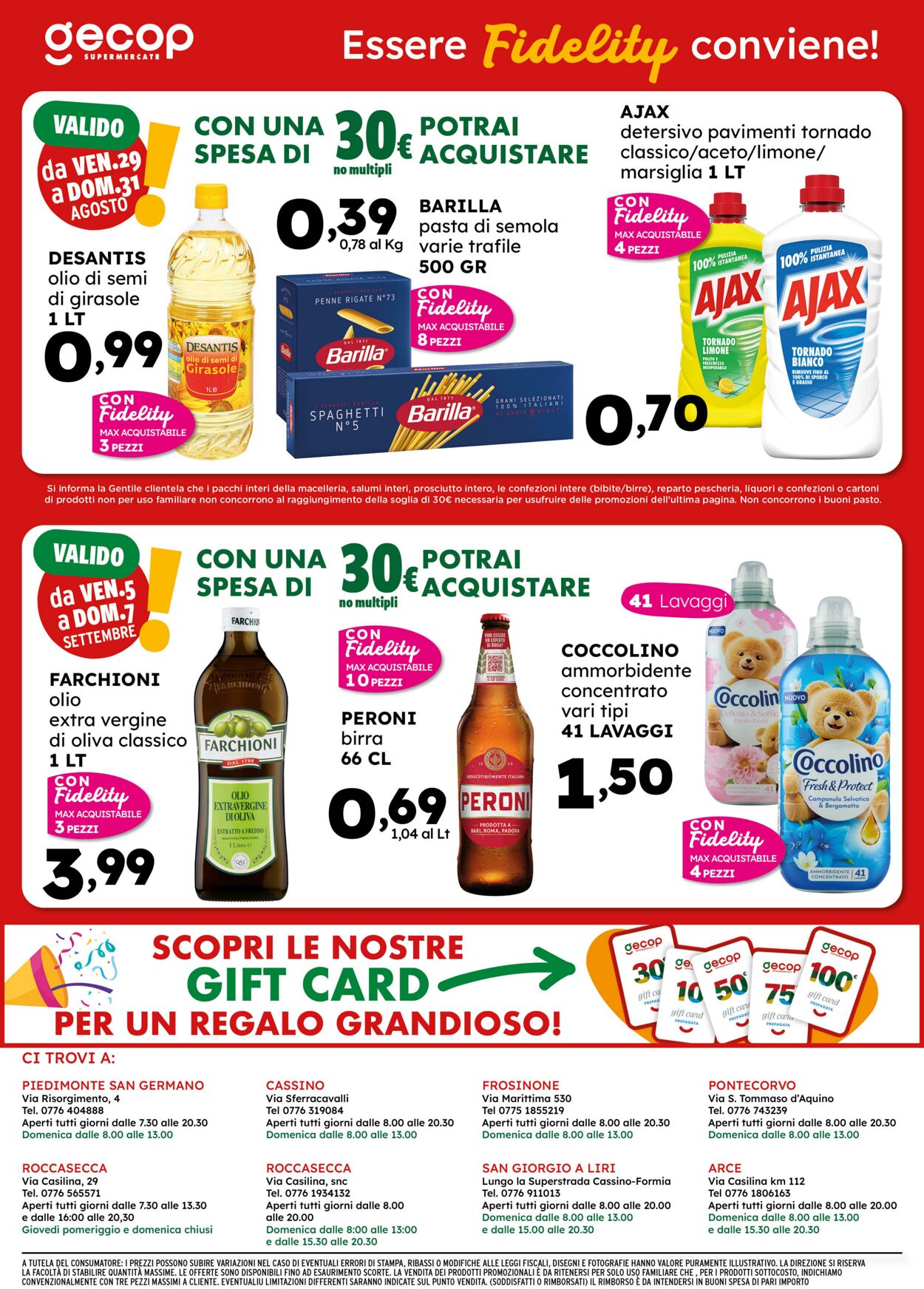 Volantino Gecop 25.08.2025 - 07.09.2025