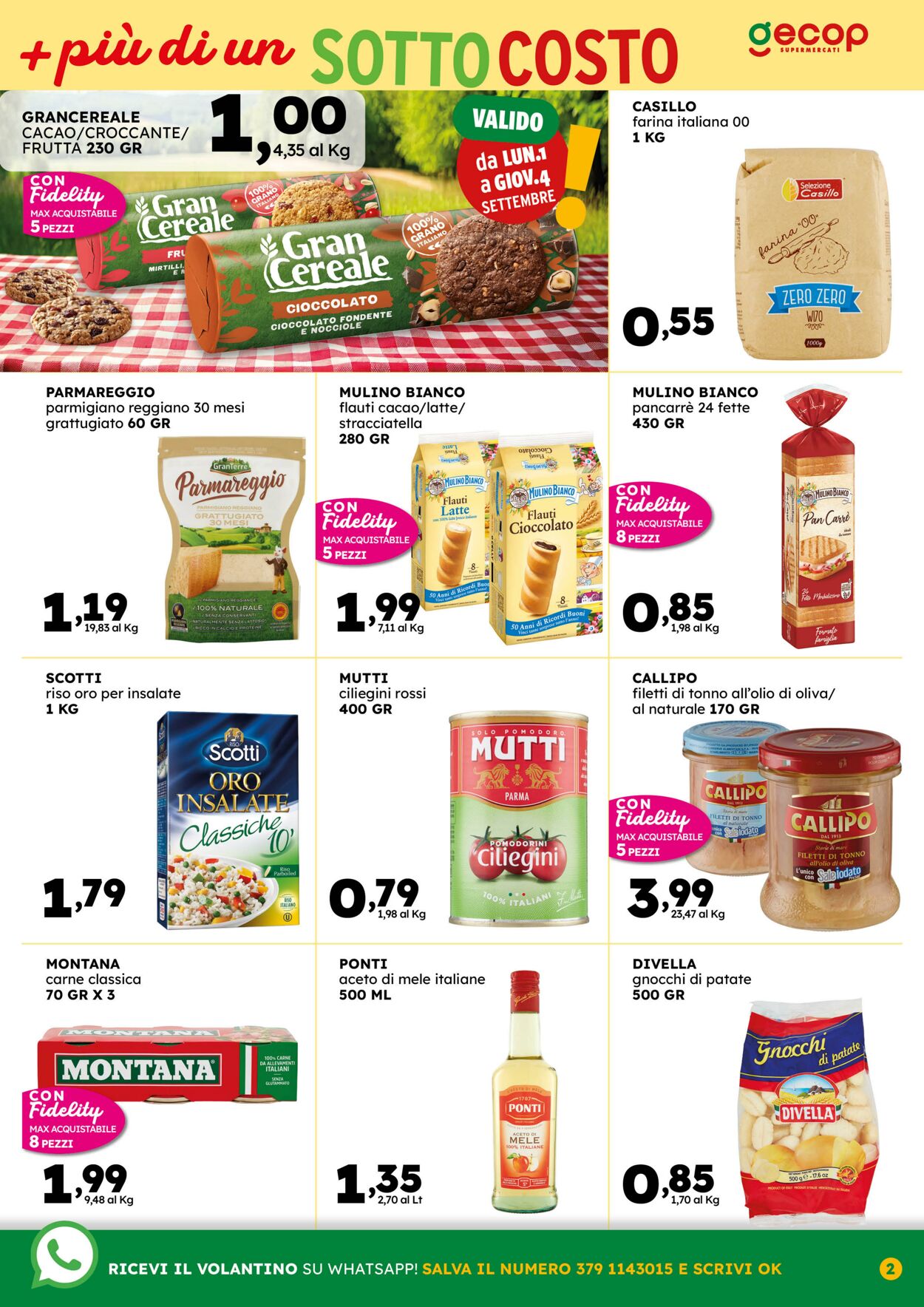 Volantino Gecop 25.08.2025 - 07.09.2025