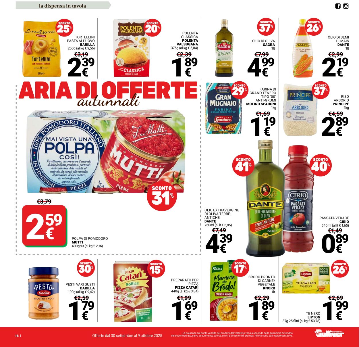 Volantino Gulliver 30.09.2025 - 09.10.2025