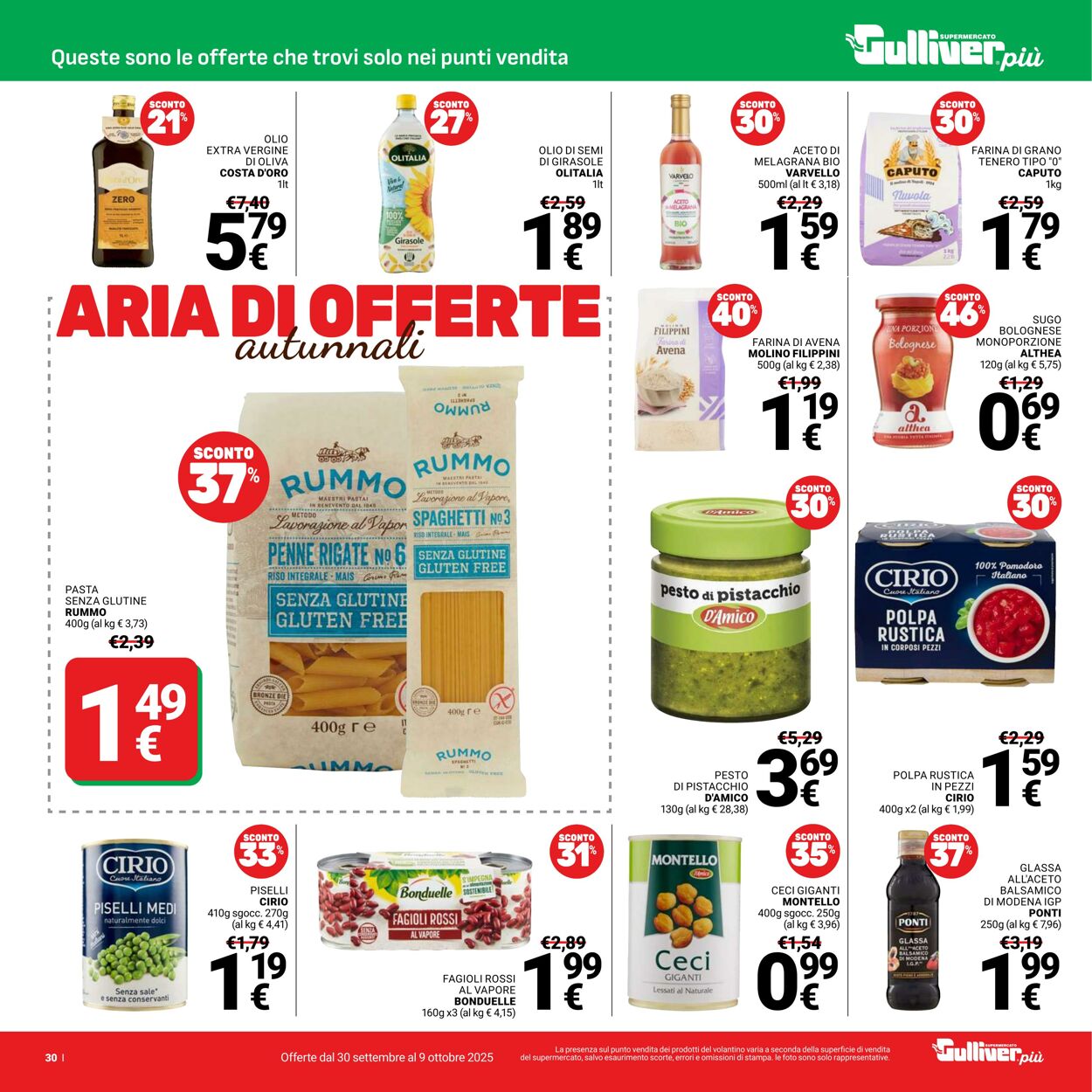 Volantino Gulliver 30.09.2025 - 09.10.2025