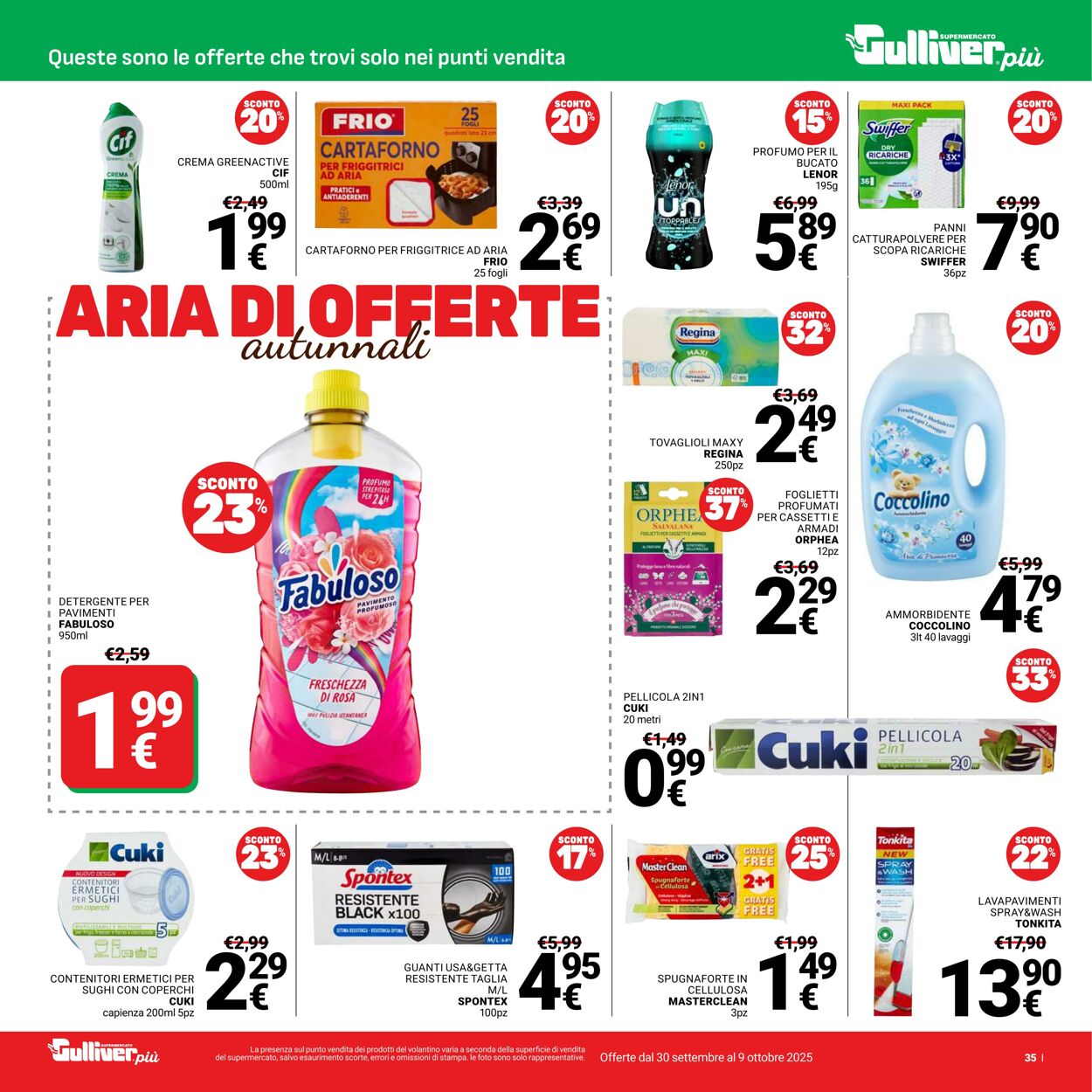 Volantino Gulliver 30.09.2025 - 09.10.2025