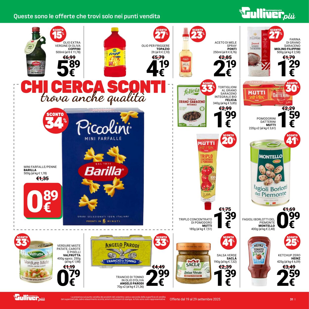 Volantino Gulliver 19.09.2025 - 29.09.2025