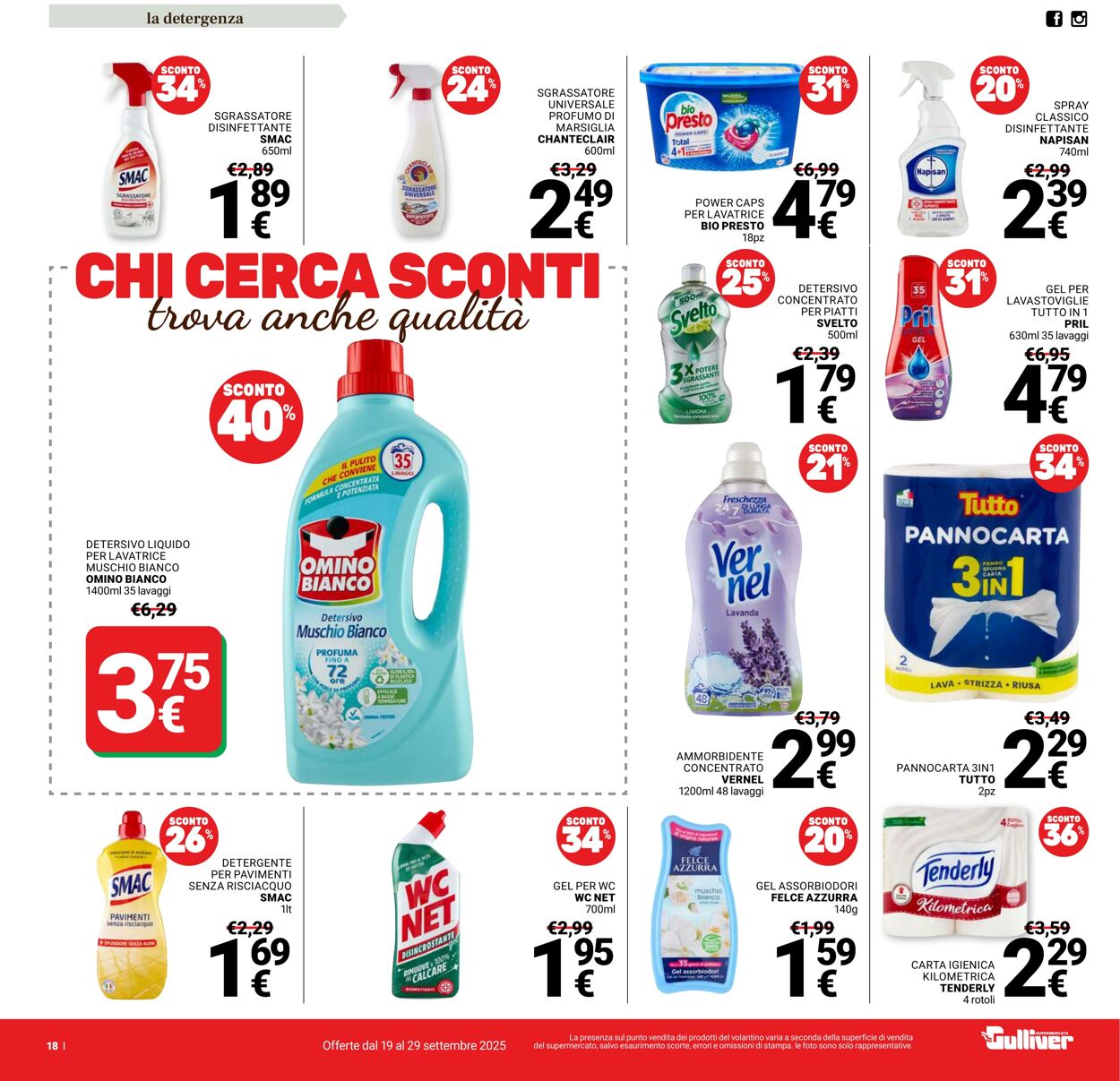 Volantino Gulliver 19.09.2025 - 29.09.2025