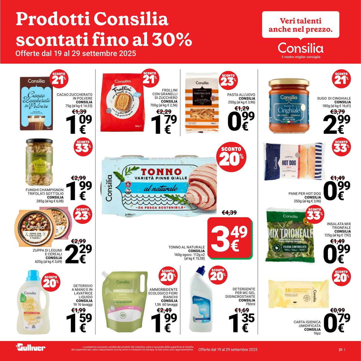 Volantino Gulliver 19.09.2025 - 29.09.2025