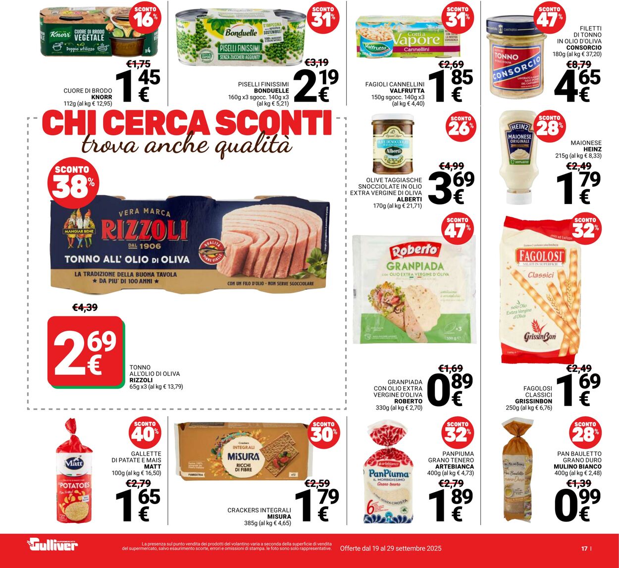 Volantino Gulliver 19.09.2025 - 29.09.2025