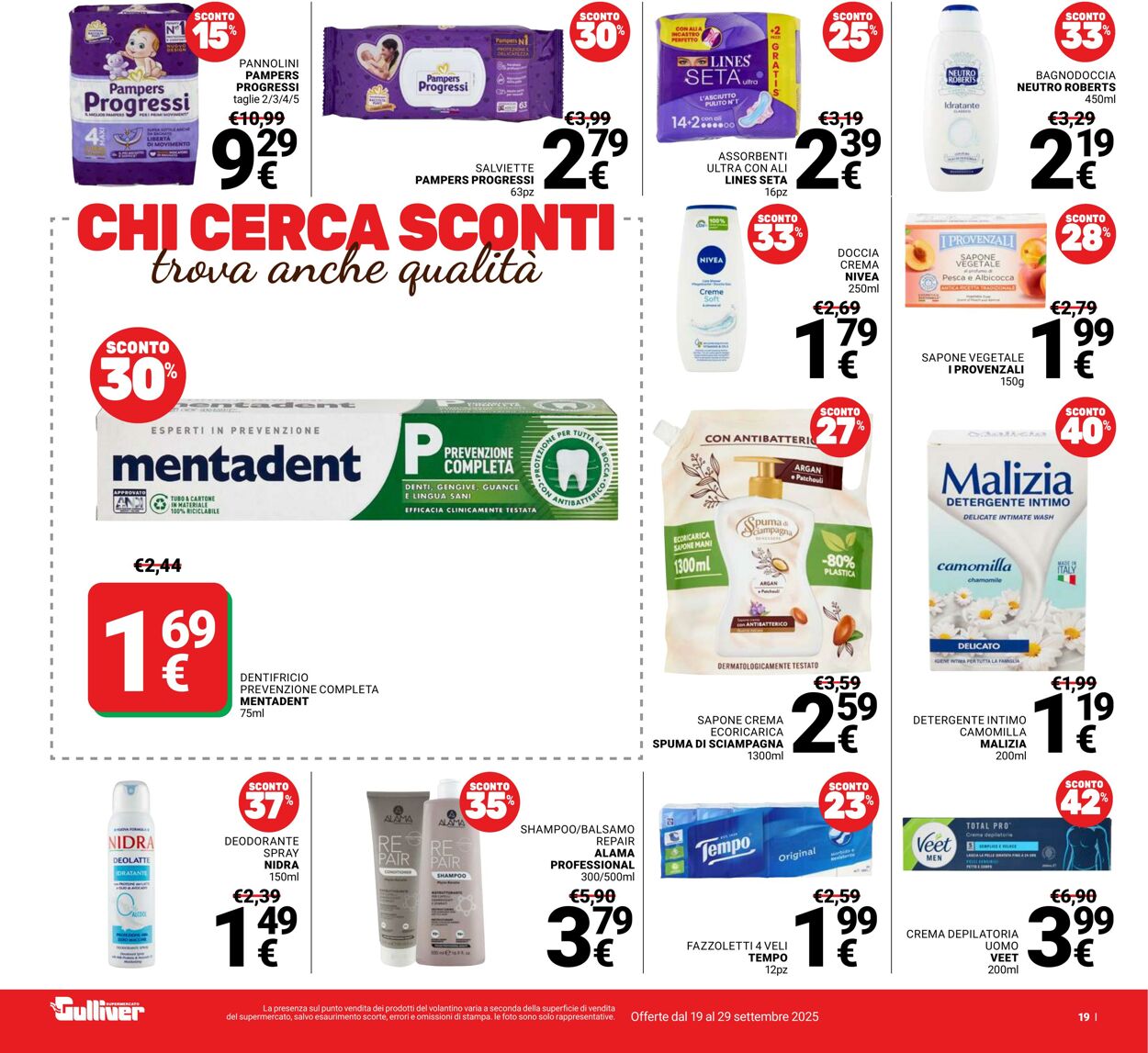 Volantino Gulliver 19.09.2025 - 29.09.2025