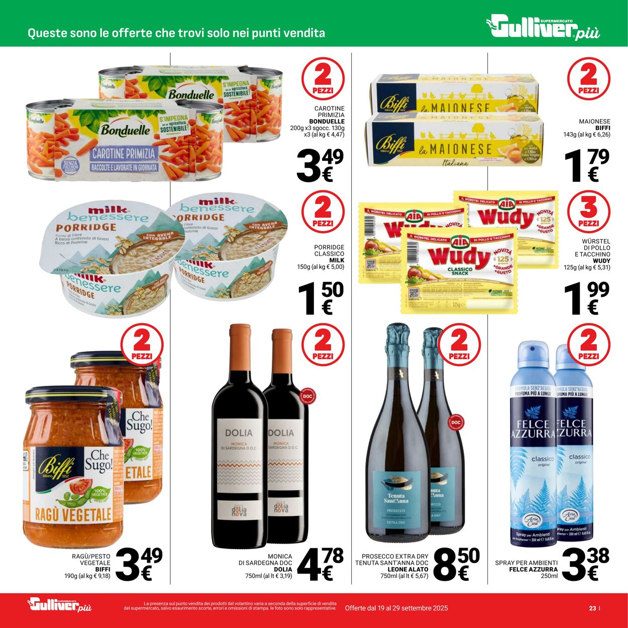 Volantino Gulliver 19.09.2025 - 29.09.2025