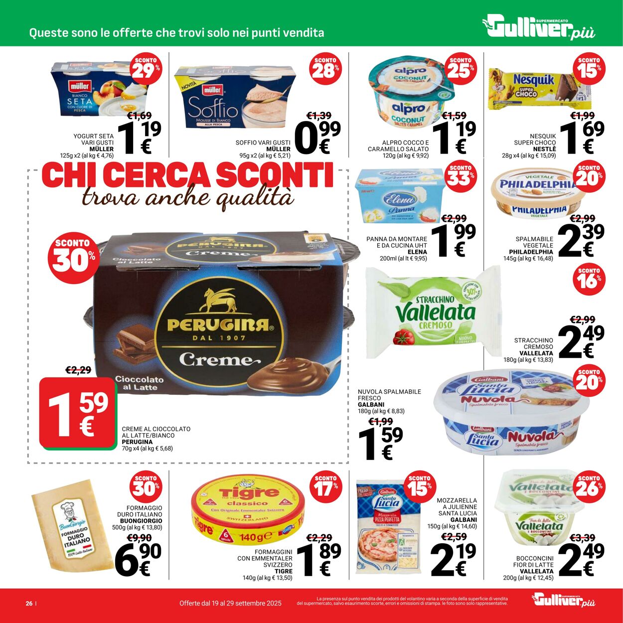 Volantino Gulliver 19.09.2025 - 29.09.2025