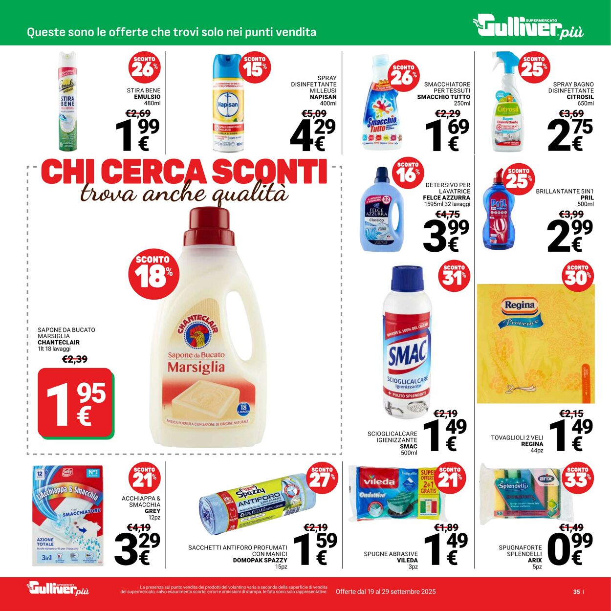 Volantino Gulliver 19.09.2025 - 29.09.2025