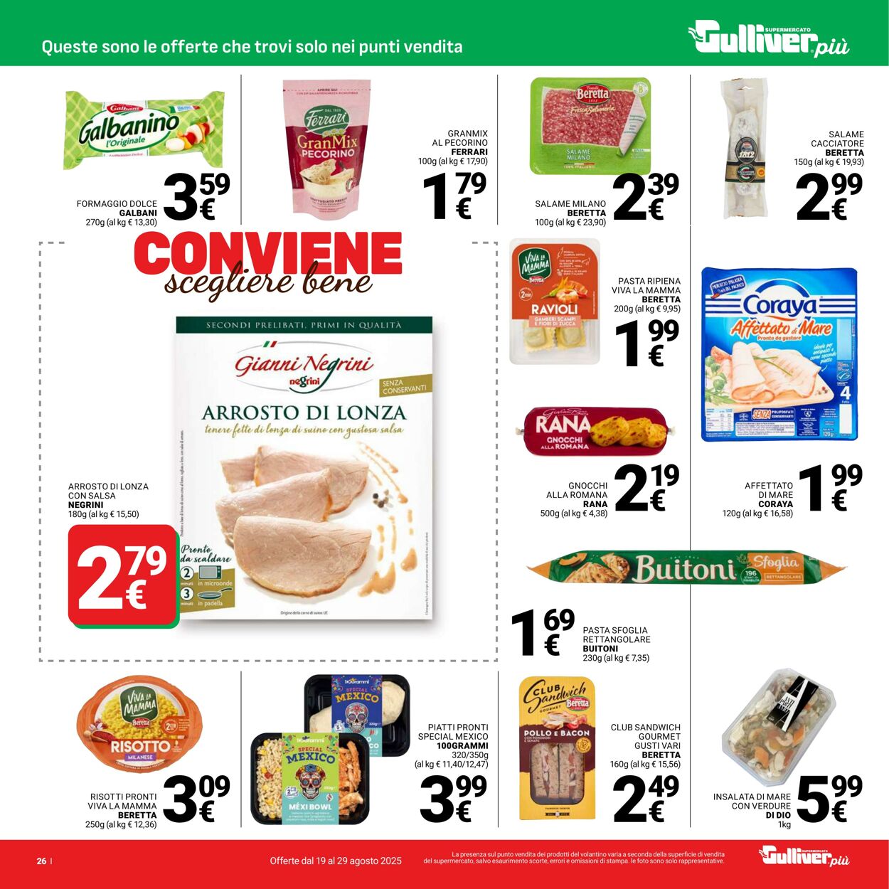 Volantino Gulliver 19.08.2025 - 29.08.2025