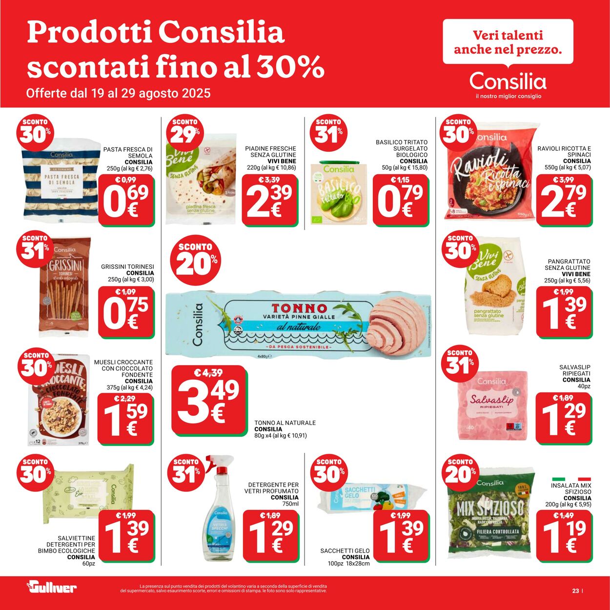 Volantino Gulliver 19.08.2025 - 29.08.2025