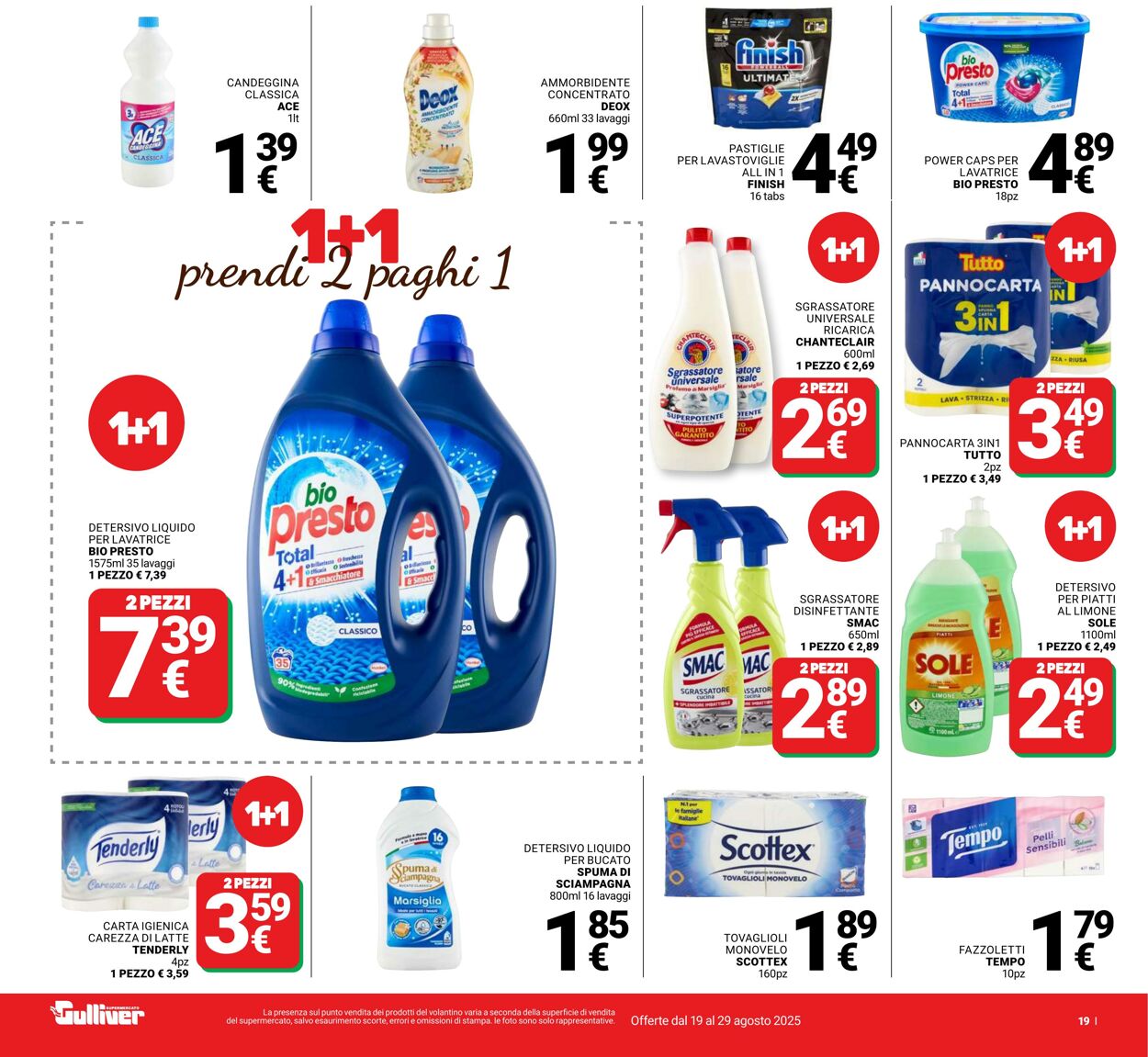 Volantino Gulliver 19.08.2025 - 29.08.2025