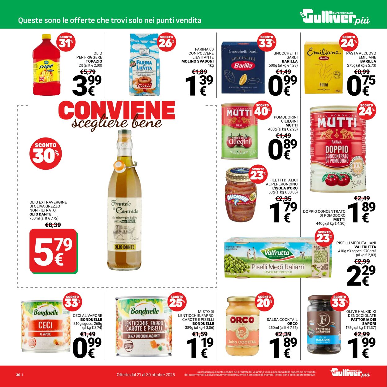 Volantino Gulliver 21.10.2025 - 30.10.2025