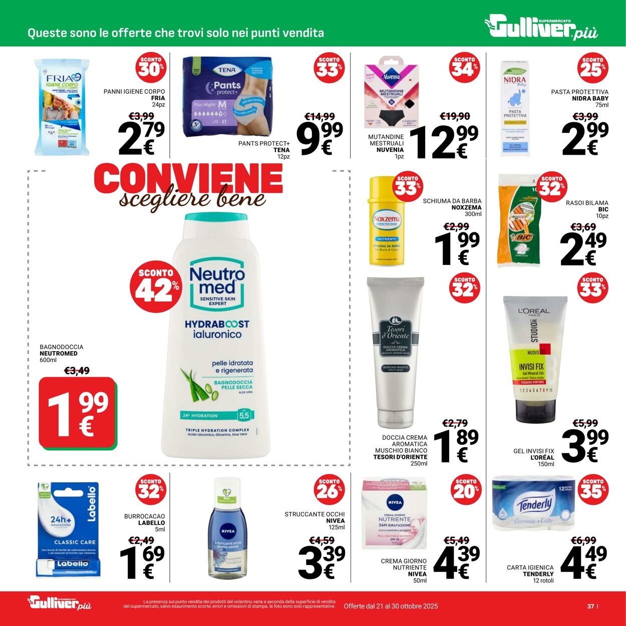 Volantino Gulliver 21.10.2025 - 30.10.2025