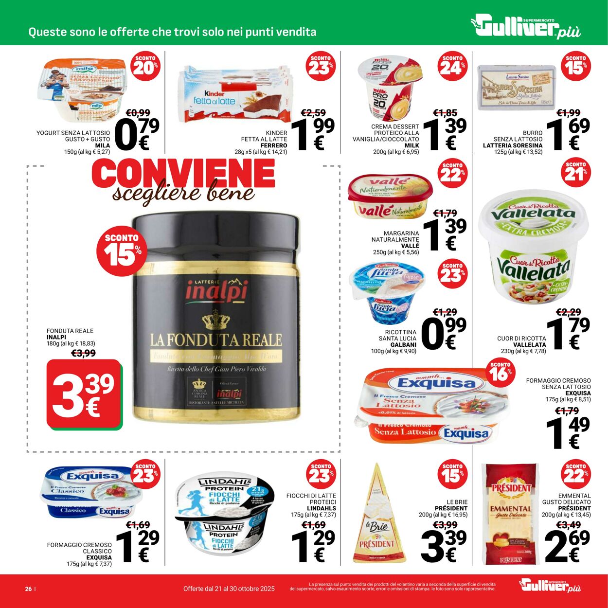 Volantino Gulliver 21.10.2025 - 30.10.2025