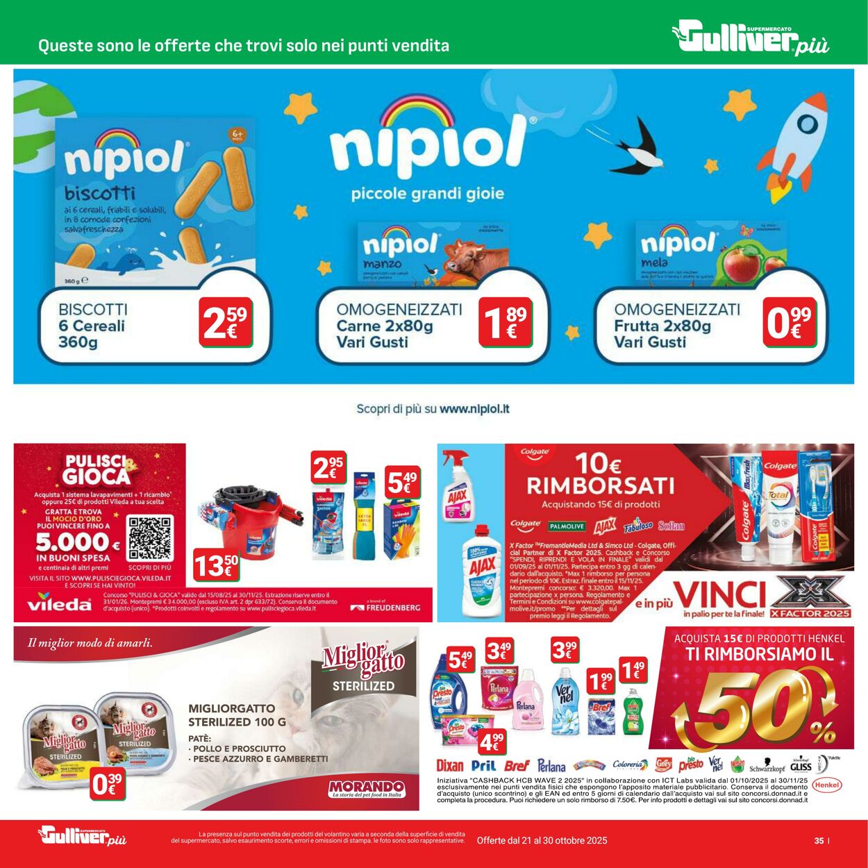 Volantino Gulliver 21.10.2025 - 30.10.2025